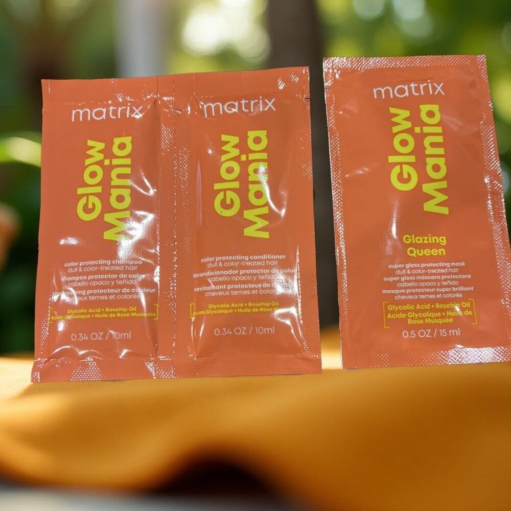 Matrix Glow Mania Color Protecting Shampoo Conditioner Mask 0.50 oz